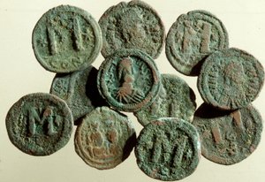 ティベリア発掘で発見されたコイン（金属）
